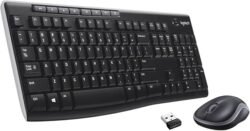 Home logitech mk270 wireless keyboard and mouse combo keyboard and mouse included, 2.4ghz