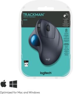 Home logitech m570 2.4g wireless gaming mouse optical trackball ergonomic mouse gamer for windows 10/8/7 mac os support