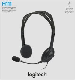 Home logitech h111 stereo headset with unidirectional microphone