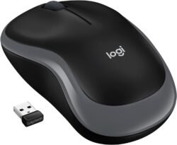Home logitech m185 wireless mouse, 2.4ghz with usb mini receiver, 12 month battery life, 1000 dpi optical