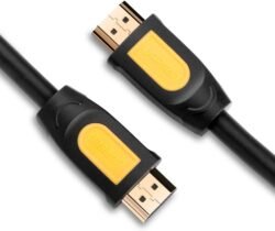 ugreen hdmi round cable 5m (yellow/black) hd101 (10167)