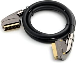 kabeldirekt 1.5m scart cable ( 696 ) (21 pin, multiple shieldings, precision connector, full hd) pro series