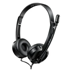 rapoo h100 3.5mm wired stereo headset black