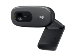 logitech c270 hd webcam 720p/30fps video quality for clear streaming and video calls