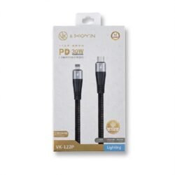 vk 122p usb type c to lightning charging and data cable, 2.2 meters vk & koyin